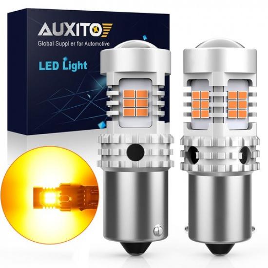 

AUXITO BAU15S LED Rear Turn Signal Light Amber Canbus No Hyper Flash Error Free