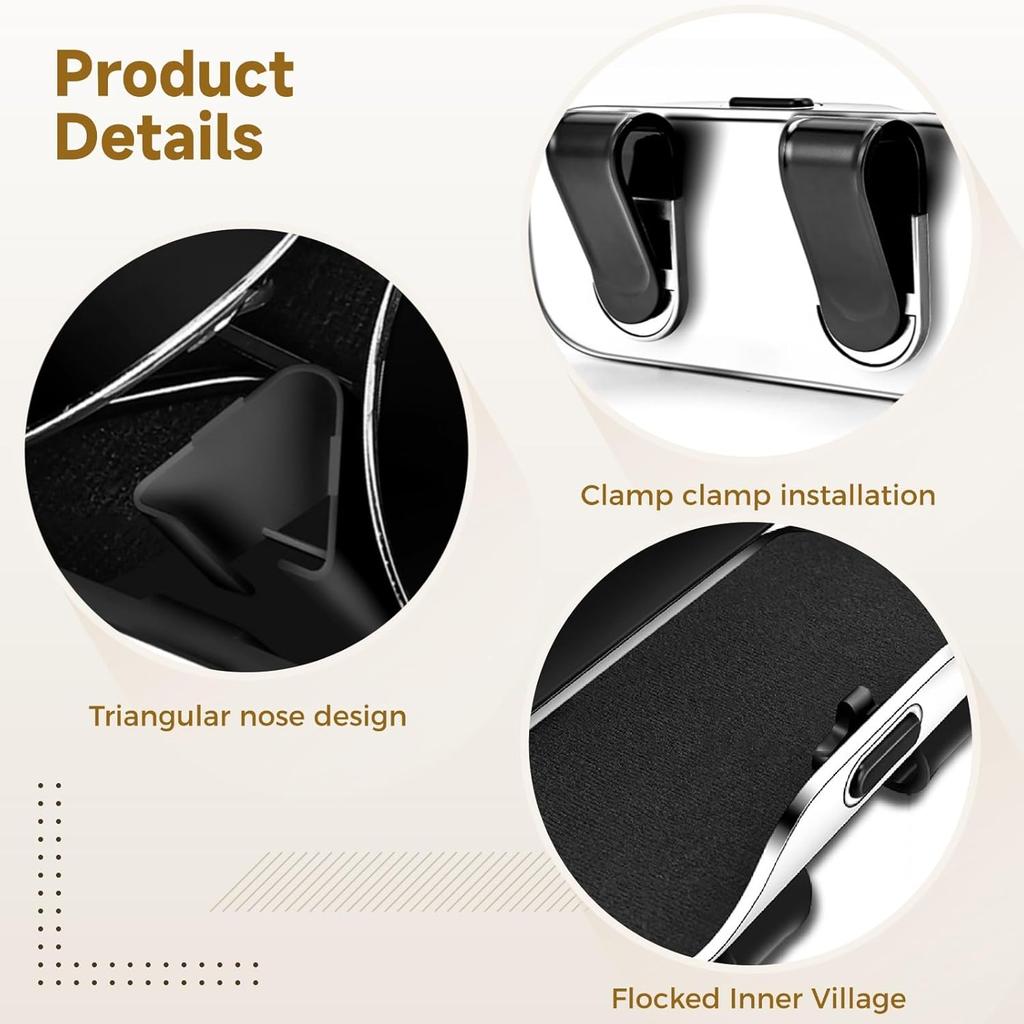 Universal Car Visor & Dashboard Sunglasses Holder, One-Hand Quick Clip, Scratch & Shockproof Eyewear Case Resistant Car Storage