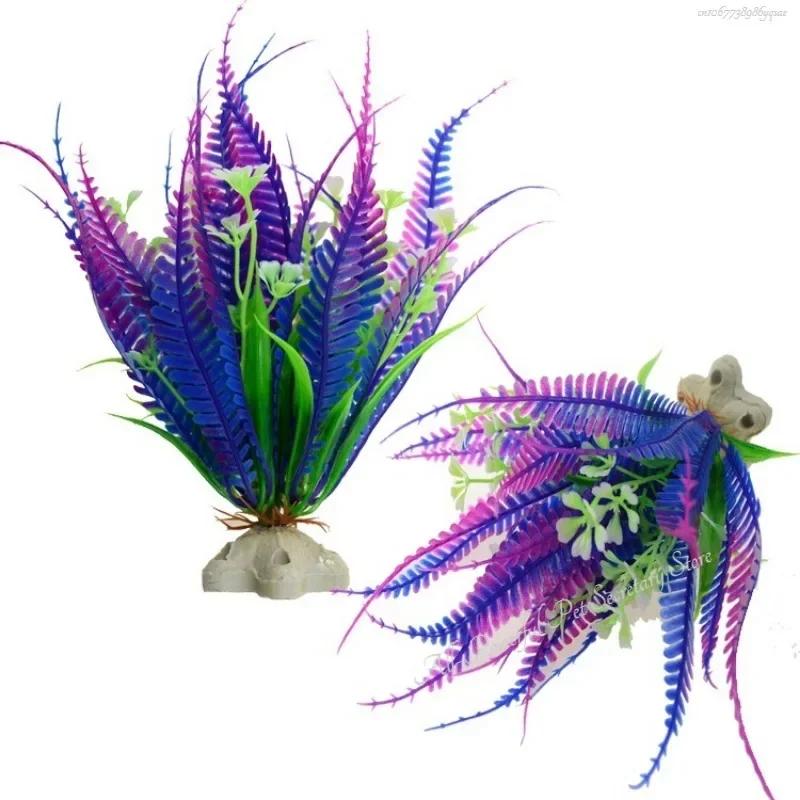 Fish Tank Landscaping Artificial Aquatic Plants Simulated Plastic Aquatic Plants Seagrass Plants Floral Decorations Ornaments