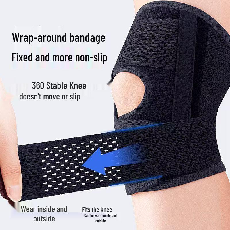 Breathable Sports Knee Pad for Meniscus Support, Mountaineering, Running, and Cycling – Protective Patella Strap. XL (135-160 lbs)