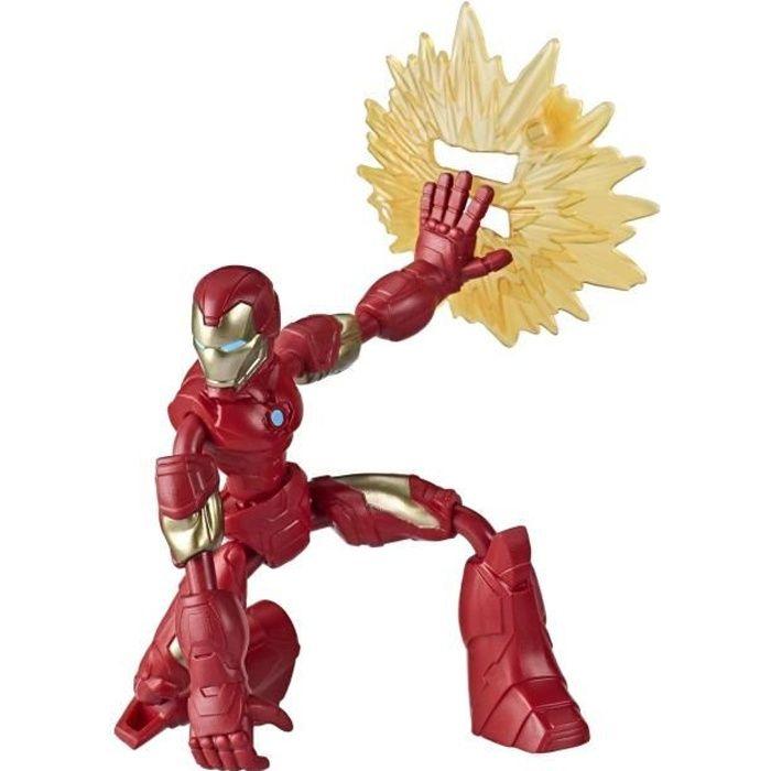 Figurine flexible Iron Man de 15 cm - AVENGERS - Bend &amp; Flex - Extérieur - Mixte