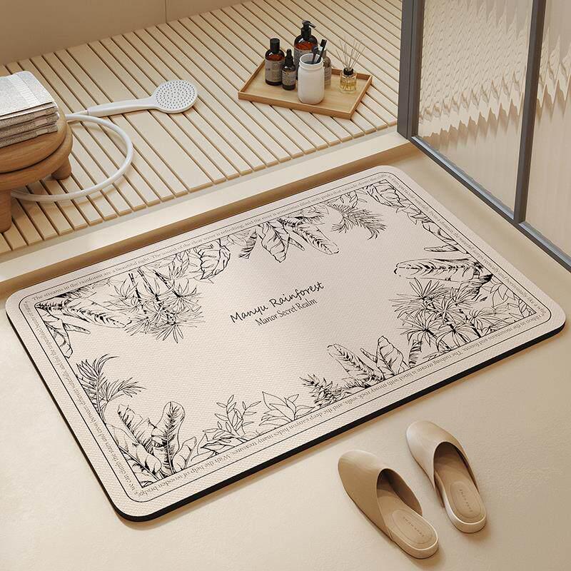 Cute Little Bear Anti-slip Diatom Mud Bathroom Mat - Water Absorbing Floor & Shower Foot Mat