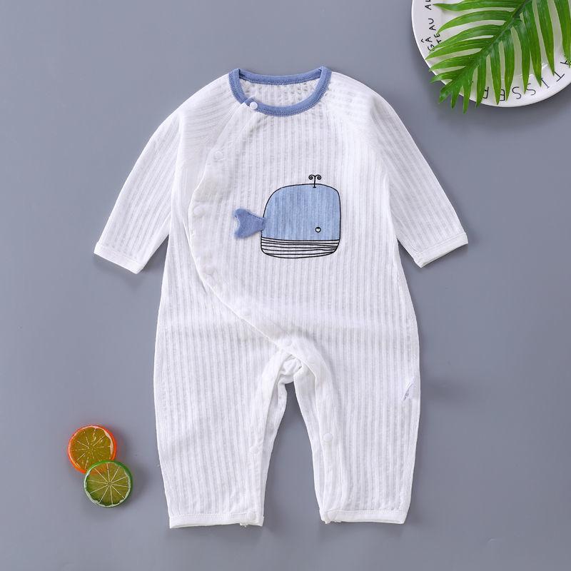 Pure Cotton Baby Romper - Soft, Skin-Friendly, Long Sleeve Pajamas for Newborns