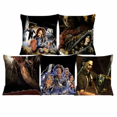 Super Soft Cushion Cover Horror Movie 45X45 Pillow for Chairs Home Decorative Cushions for Sofa Throw Pillow Cover SJ217