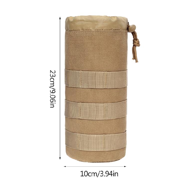 Tactic Drawstring Molle Water Bottle Holder Pouch Mesh Water Bottle Bag Carrier