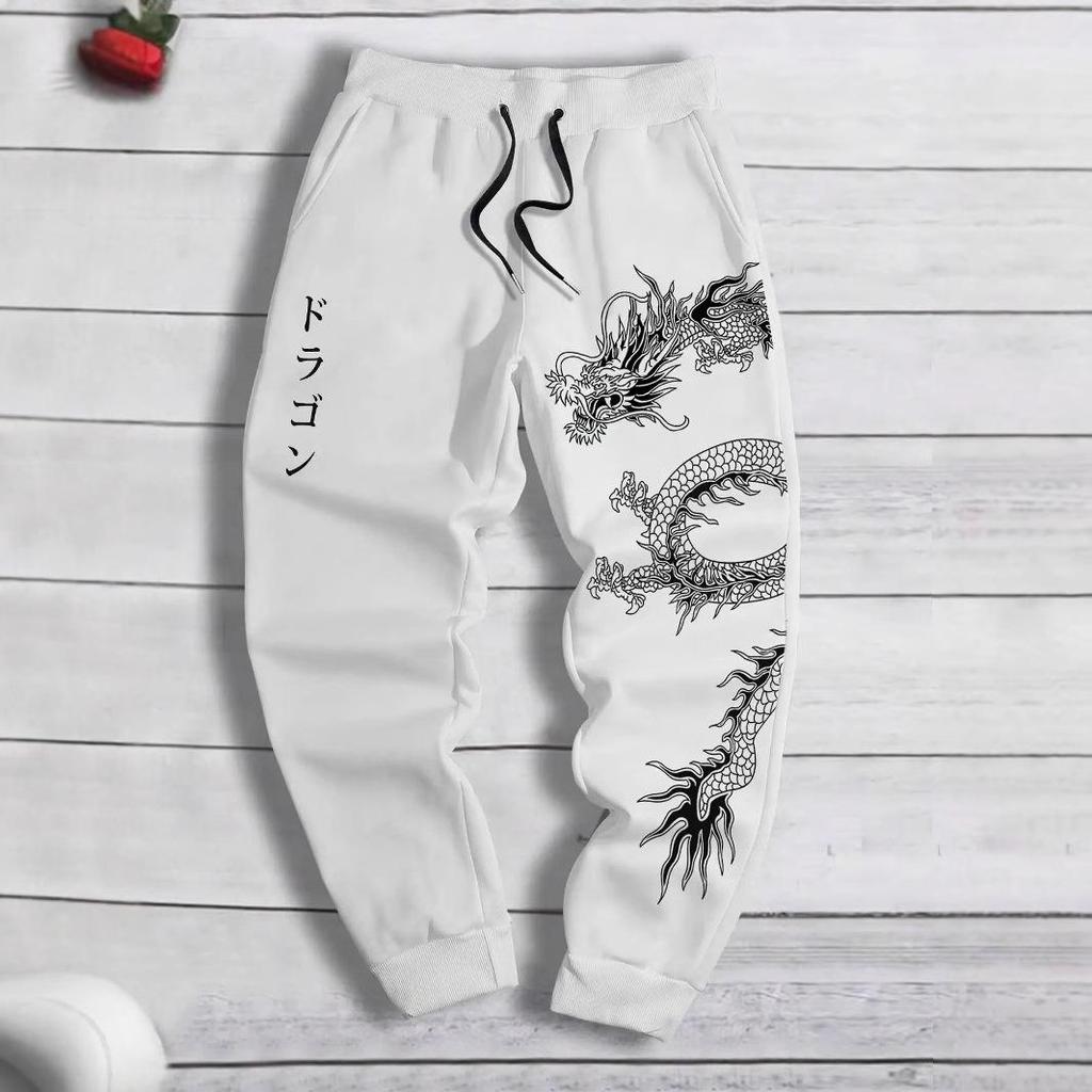 Sports Pants for Men Trendy Versatile Men's Pants Loose Trousers Spring and Autumn Casual Retro Pants Sweatpants