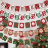 2D Christmas Decorations Wooden Christmas Flags For Shopping Malls, Shops, Corridors, And Aisles. Wooden Christmas Tree Hanging Flags