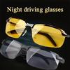 Ultralight Aurora Night Vision Driving Glasses Suitable for Men and Women-Anti-Glare, Half-Frame Design Ensures Safe Vision At
