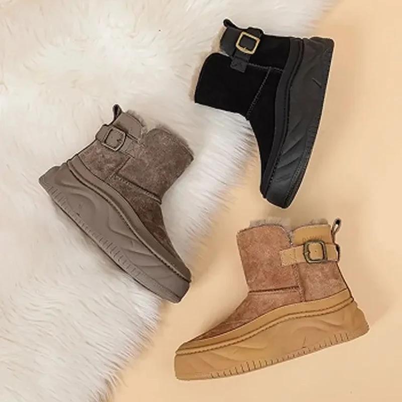 Fashion Snow Boots for Women New In Woman Shoes Padded Plus Warm On Slip Boot Gothic Gyaru Y2k Protective 39 Comfortable and Elegant Hot
