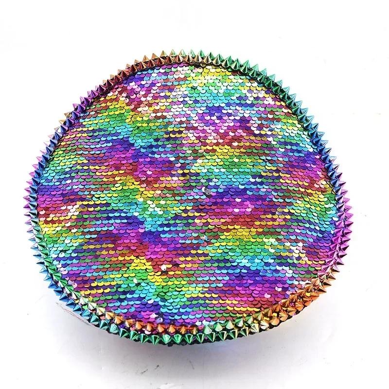 Cappello Punk Colorato Paillettes Strass per Festa Festival Compleanno Matrimonio Sposa Cappello Festa Musicale Cappello da Palco Uomo Donna Cappello da Capitano
