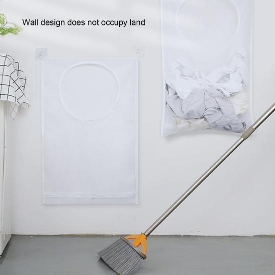 Síťované pytle na prádlo, nástěnné, velkokapacitní, šetří místo, zavěšené na dveřích, koš na špinavé prádlo