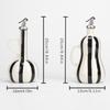 Hand-drawn Stripes Ceramic Oil Bottle Leak-Proof Olive Oil Dispenser Bottle  Outdoor