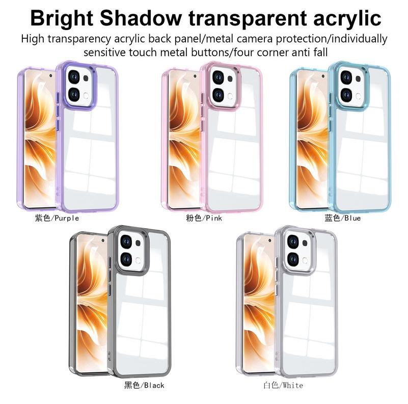 Non-yellowing Transparent Acrylic Case For OPPO A6 Pro A6x A5 Pro A3x A3 oppo A40 A60 A79 A59 A98 A78 A58 A38 Protection Cover