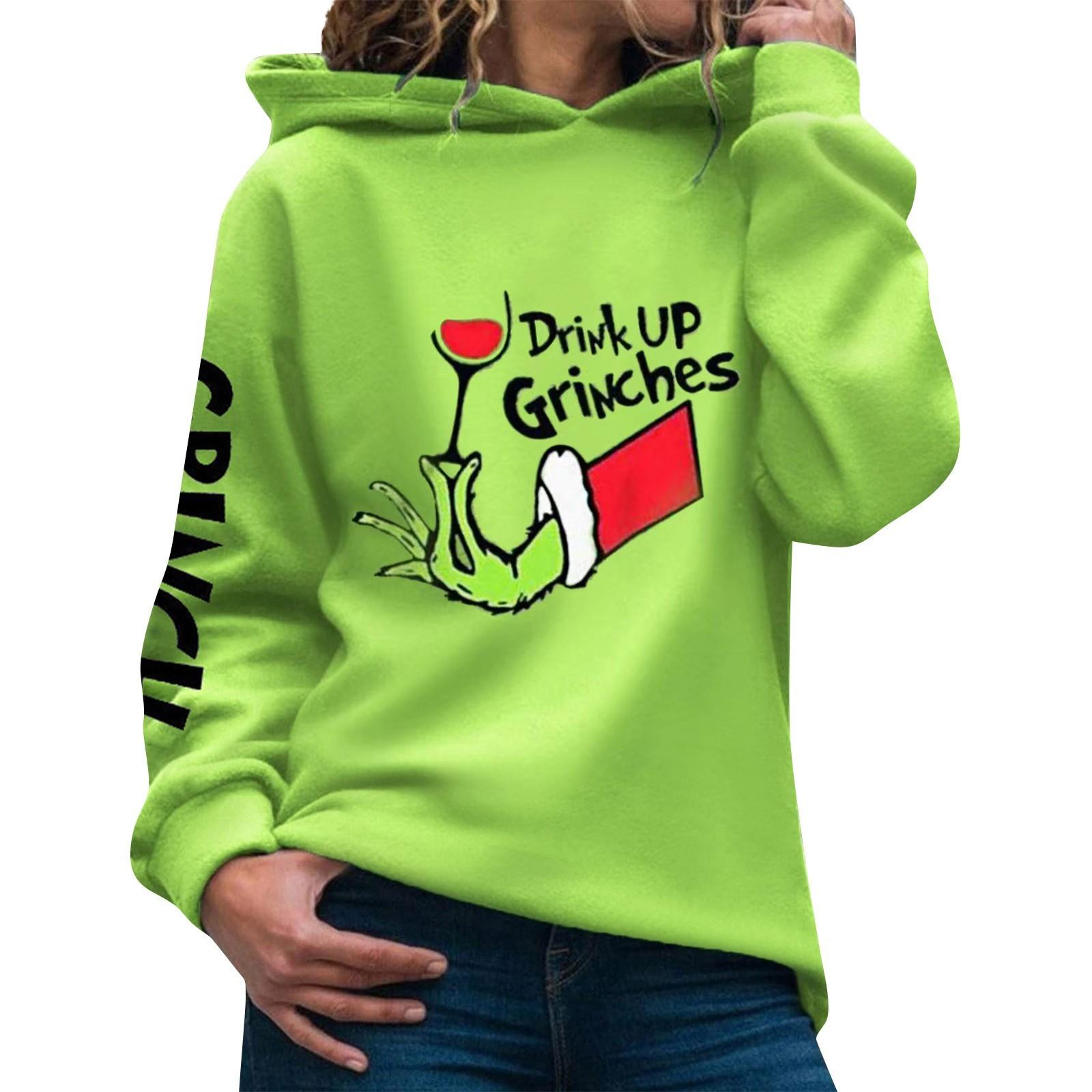 Зеленый свитшот с капюшоном женский повседневный свитер с длинными рукавами тонкая одежда S винный 1849₽