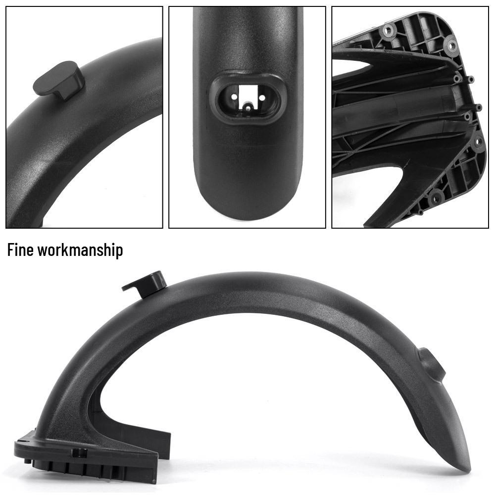 Zwart & Wit Achterspatbord Set met Achterlichthouder voor Ninebot Max G30/G30LP Elektrische Scooter