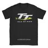 T-shirt da uomo Vintage Isle Of Man TT Motorcycle Race 100% Cotone Maglietta Girocollo Manica Corta Abbigliamento Grafico