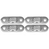 M8 2 Holes Fixed Eye Plate Stainless Steel Hook Loop Ushaped Screws Wall Mount Hanger
