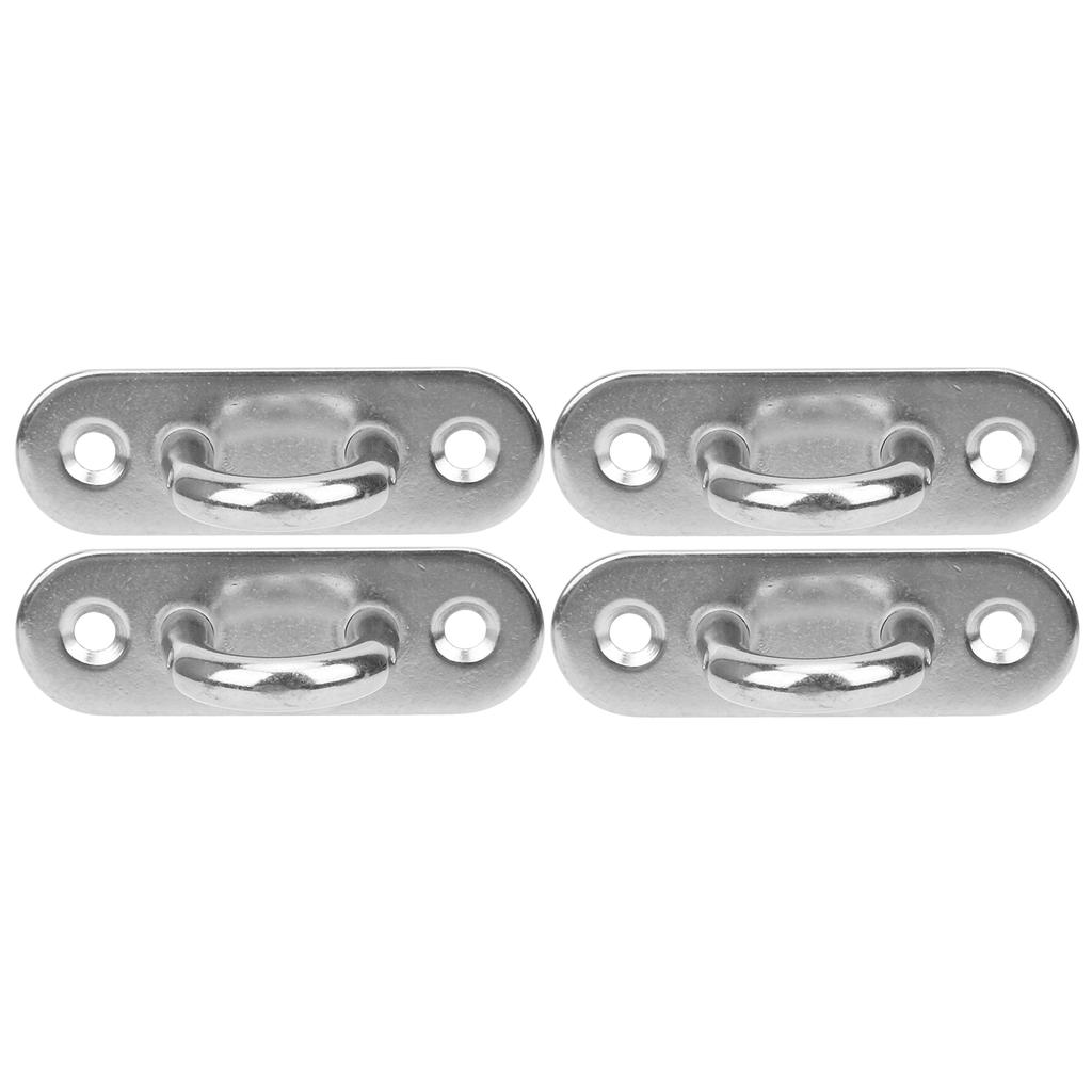 M8 2 Holes Fixed Eye Plate Stainless Steel Hook Loop Ushaped Screws Wall Mount Hanger