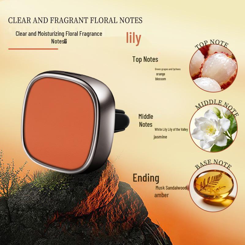 Car Vent Diffuser: Long-lasting Solid Scented Sheet with Light Fragrance for Vehicle Interior