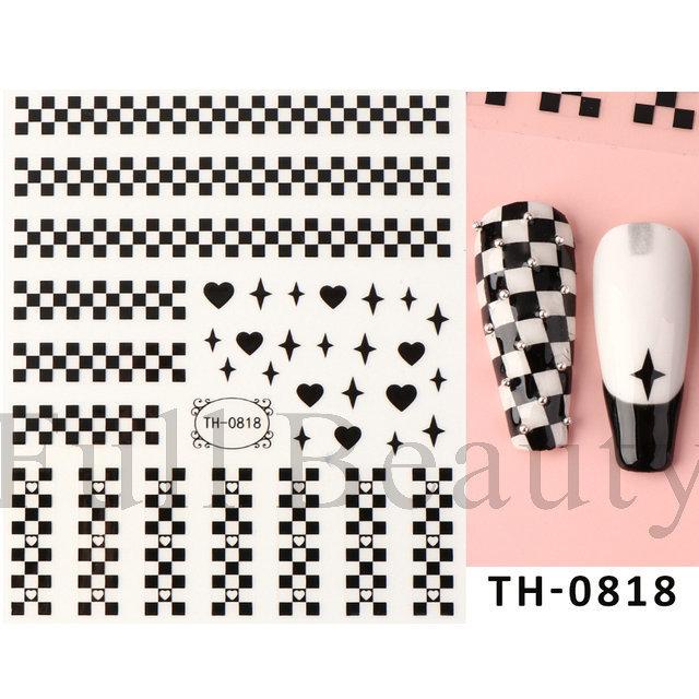 Nail Art Sticker Diablo Series European And American Halloween Laser Spider Scorpion Thin Fortitude Back Glue Nail Sticker