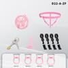 Inverted Male Chastity Cages Pink Chastity Cage Lock Set Negative Sissy Cock Cages SM Bondage Fetish Sex Toys for Mens