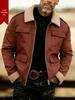 Men's Retro Casual Workwear Jacket: Thickened, Warm, Autumn/Winter Outdoor Style
