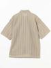 Beams Men's Mesh Open Collar Shirt, Size SAND, Size L, 11011512147