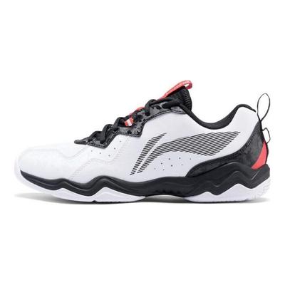 Li Ning CS6 Non-Slip Wear-Resistant Breathable Low-Top Badminton Shoes Unisex Shoes White Black AYTS055-3