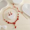 Elegant Crystal Flower Bridal Necklace Set - Fashionable European & American Jewelry Accessories