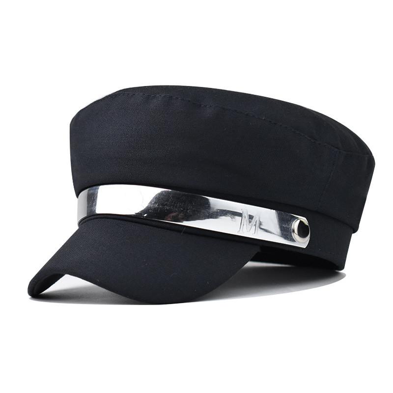 Female Beret Cap For Fall Winter Cotton Material With Short Visor And Sun Protection For Outdoor Activities
