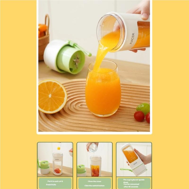 Rechargeable Juicing Machine with Leakproof Design Quick Cleaning Function Household Blender for Office Gym Travel