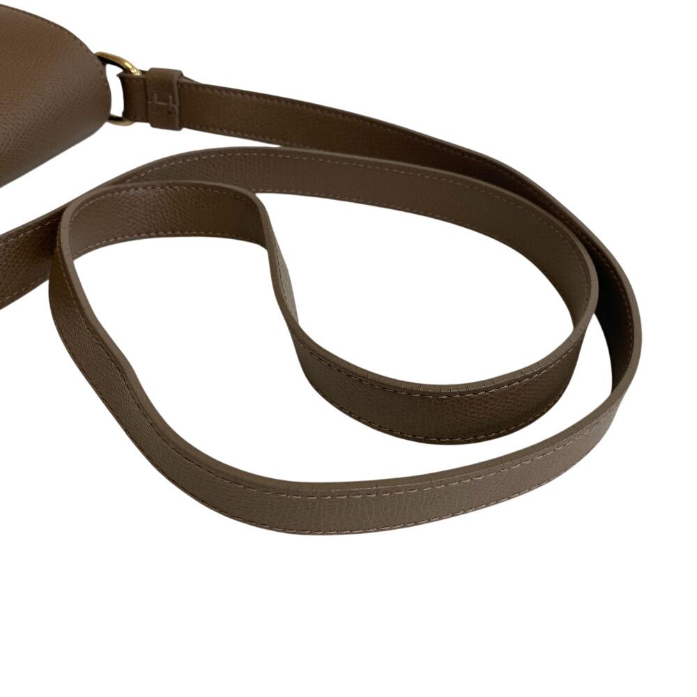 Furla Leather Metropolis Shoulder Bag Beige Leather Women Used