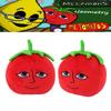 Frau Zitronen und Herr Tomaten Plüschtiere Hergestellt mit PP-Baumwolle und Plüschstoff 16*13*22cm/6.3*5.1*8.7in groß.