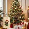 2025 24 Days Pug Christmas Advent 2D Acrylic Pet Seasonal Decor Pug Tree Ornament Countdown Calendar For Home Kids Adults Gifts