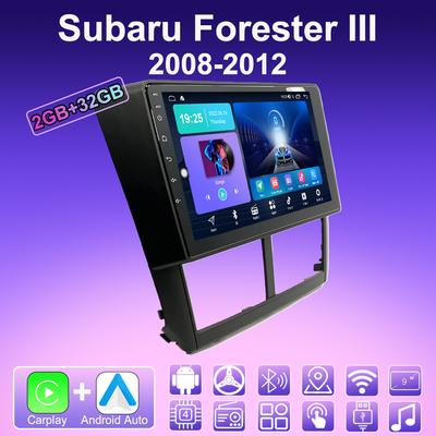 2 DIN Android Carplay Car Radio For Subaru Forester III 2008-2012 Multimedia Player Head Unit Stereo GPS Navigation BT WIFI 2+32GB