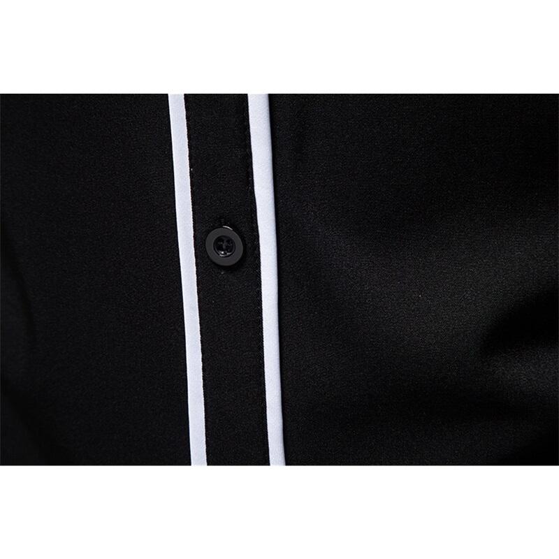 Spring New Fashion Tassels Design Men's Long Sleeve Shirt Embroidery Costume Performance Shirts Male Party Nightclub Shirt