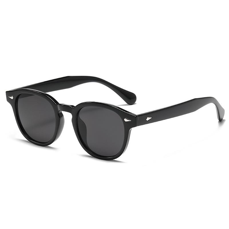 Trendy Women's Retro Round Frame Anti-UV Sunglasses