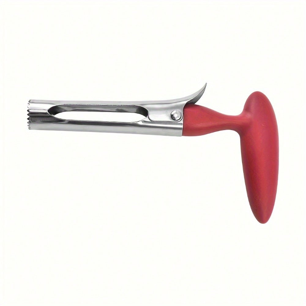 

1pc Apple Core Remover, Durable Apple Core Tool With Ergonomic Handle, Portable Stainless Steel Fruit Core Remover Suitable червоний