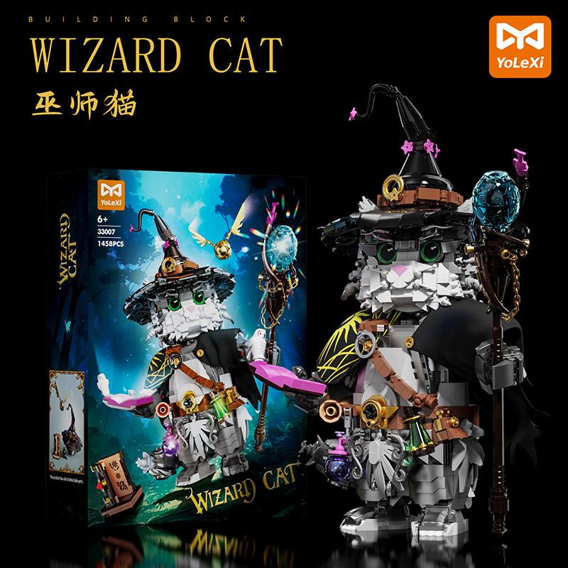 Koci Czarodziej Klocki MOC Detektyw Mechaniczna Sowa Kreatywny Model 3D Budowanie DIY Mini Figurki z Klocków Zabawki Dla Dziecka Prezent