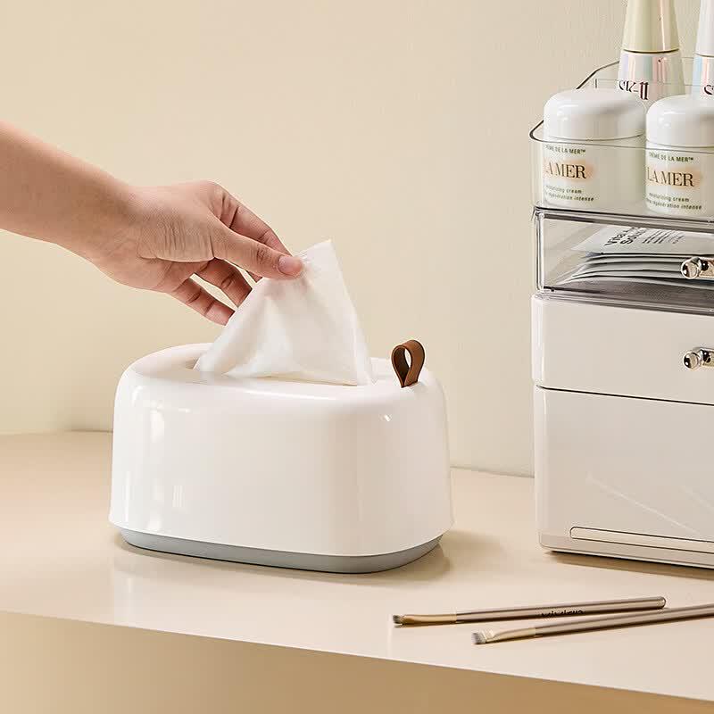 Cream Style Desktop Spring Tissue Box (Set of 2)