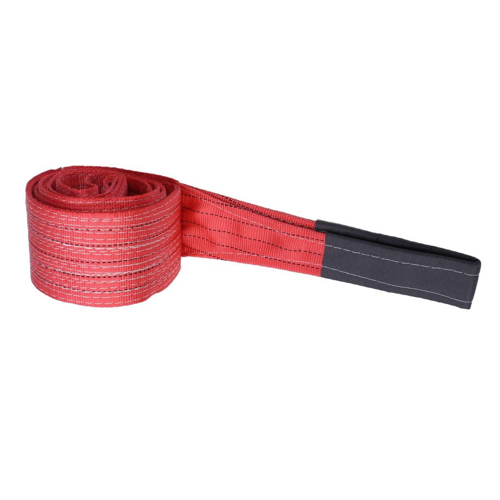 Red Rigging Lifting Strap 5T 11023LB Bearing 4M 13.12FT Length Hoisting Towing Lift Sling for Industrial Crane