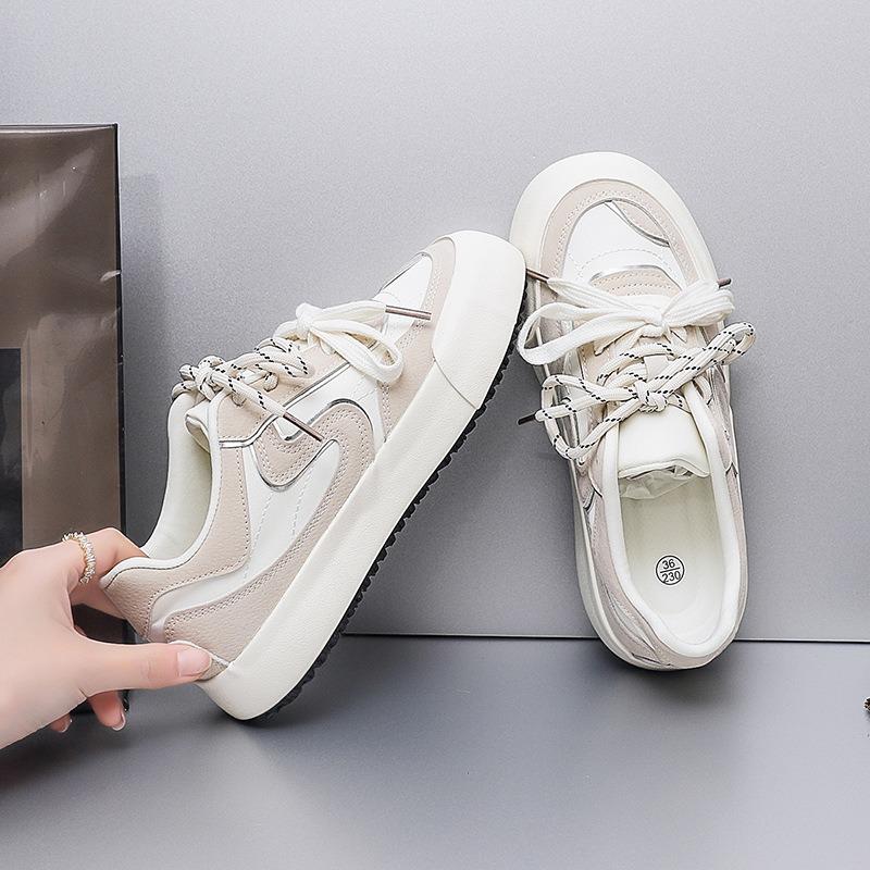 66 trendy shoes niche retro red women's shoes new board shoes girls white shoes versatile casual shoes