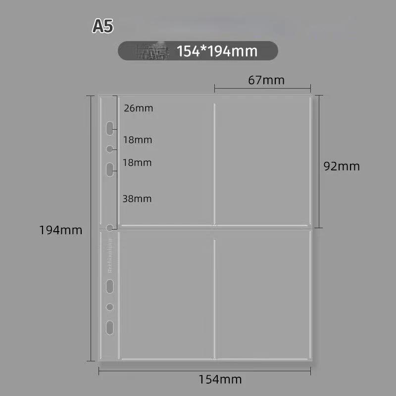 Binder A5 Photocard Collect Book Magnetic Buckle Large Capacity Card Holder PU Leather Idol Photo Card Collection Album ZF932