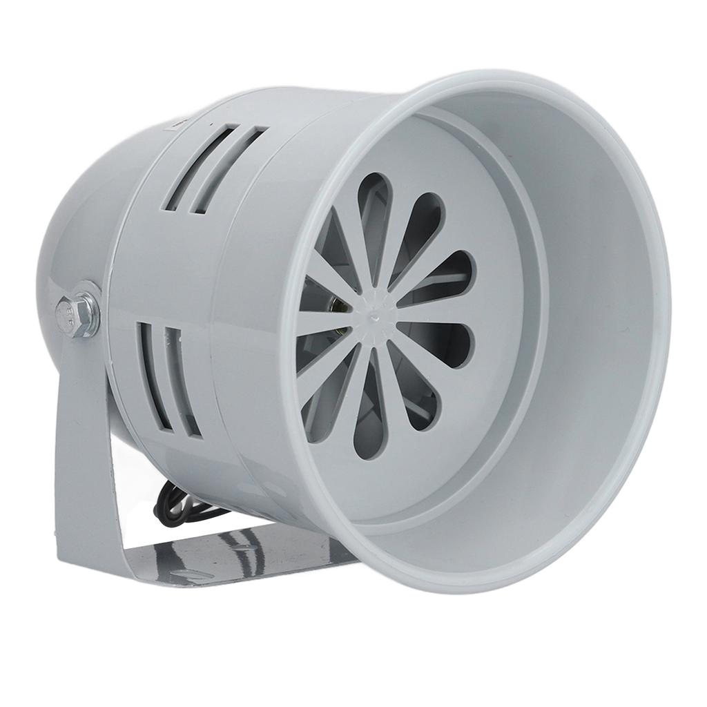Plastic Motor Alarm High Sound Adjustable Base Install Easily High Strength Vintage Siren Horn for Schools AC 200‑240V