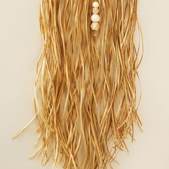 Kreativt bohemsk anheng vakkert attraktivt dekorativt elegant Raffia stue