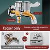Miling All-Brass Dual-Outlet Washing Machine Faucet