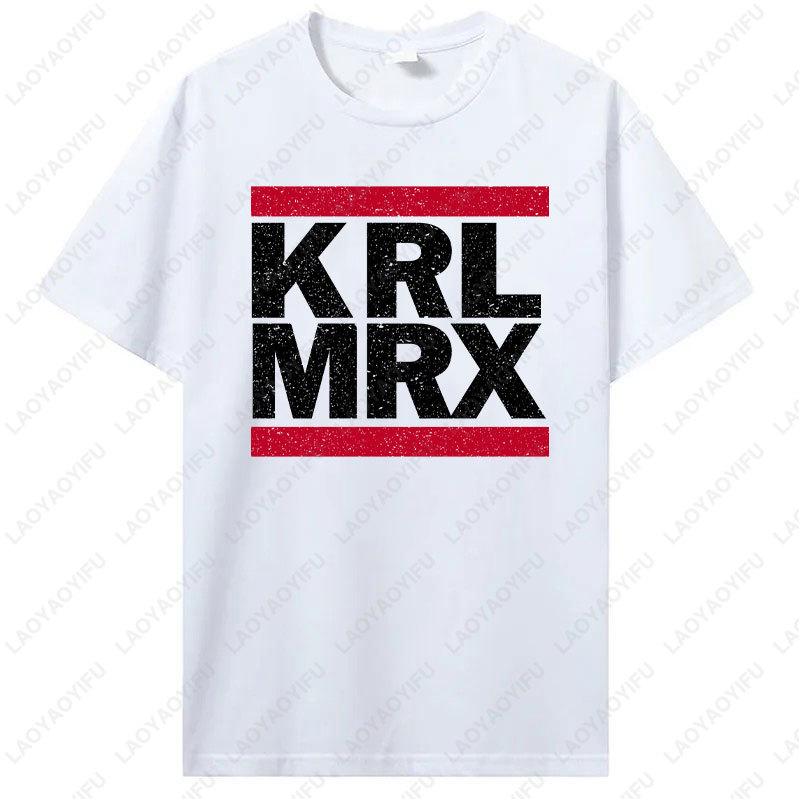 KRL MRX Tshirt Kommun Is Mus So Zialis Mus Marx Revolution Castro Lenin Engels Graphic Tshirts Unisex Cotton Fashion Vintage Tee
