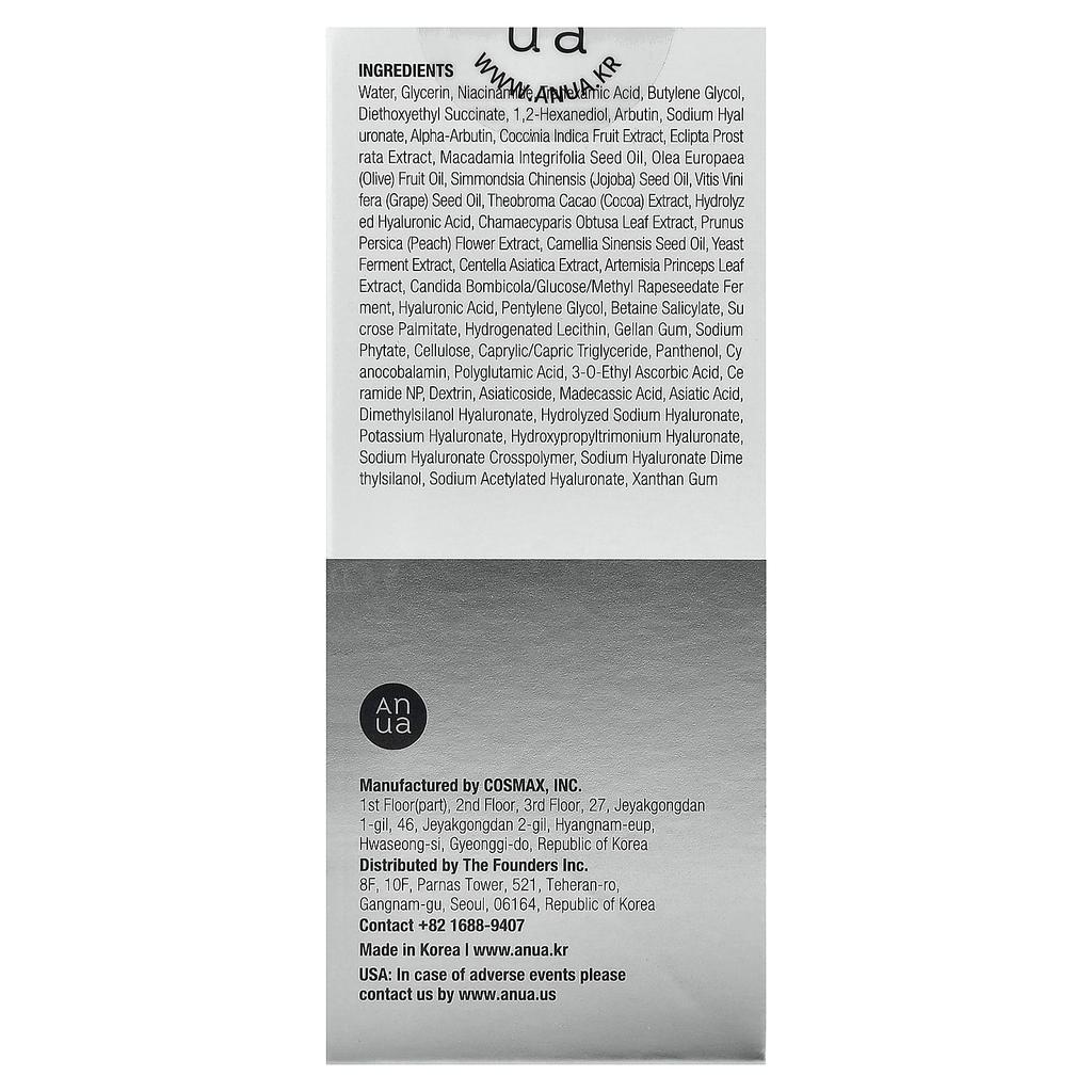 Anua Niacinamide 10 RXA 4 Serum, 30ml (1.01fl Oz)