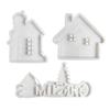 Christmas House Resin Silicone Molds Silicones Concrete Cement Moulds Christmas House Silicone Molds for Epoxy Resin
