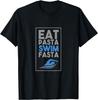 UAB KIDKIS Kids Unisex Black Small Classic Fit Modern Short Sleeve Pasta Swim Fasta Funny Swimmer Swimming Gift T-Shirt Unisex T-Shirt